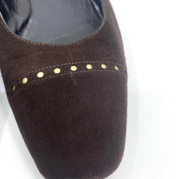 Bruno Magli Brown Suede Pumps size 6.5 - Picture 4 of 11
